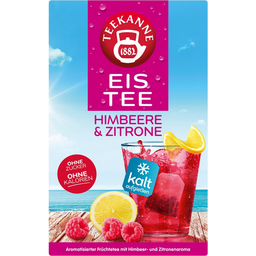 TEEKANNE Ice Tea Raspberry & Lemon - 18 bolsas de doble cámara