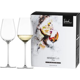 Set di 2 Calici da Vino "refreshing & light" in Confezione Regalo