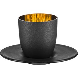 Tasse à Espresso avec Scoucoupe Cosmo Gold dans un Tube Cadeau - 1 kit(s)
