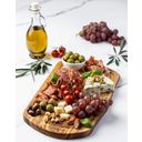 CÔTE d'AZUR - Deska do krojenia z rowkiem na sok wykonana z drewna oliwnego