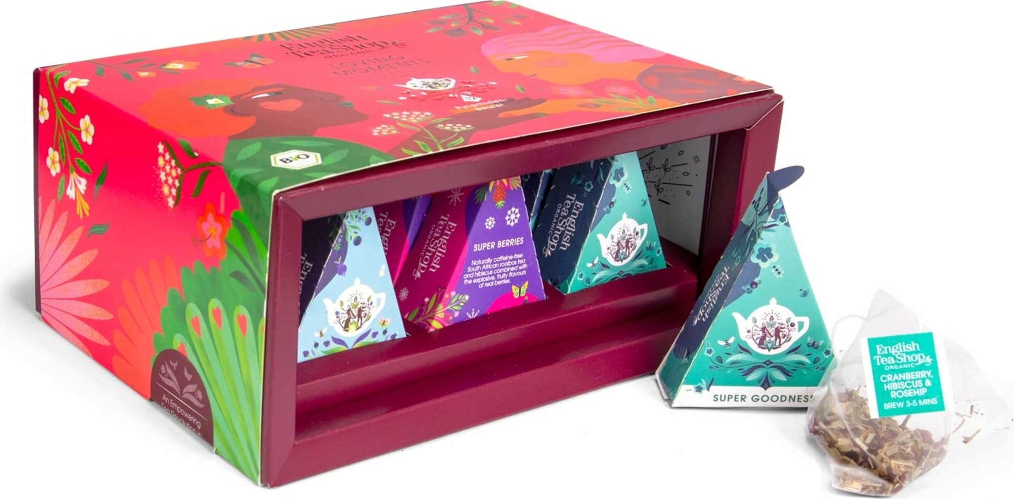 Organic Seasonal Gift Box - Loving Moments - 12 pyramidových sáčků
