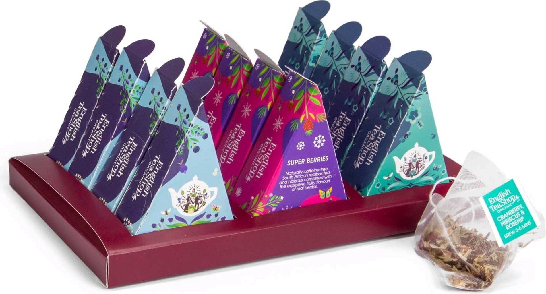 Organic Seasonal Gift Box - Loving Moments - 12 pyramidových sáčků