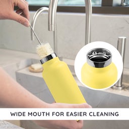 Bambaw Thermosflasche aus Edelstahl 1000 ml - Yellow Beam