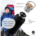 Bambaw Thermosflasche aus Edelstahl 500 ml - Jet Black