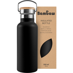 Insulated Stainless Steel Bottle, 500 ml  - Jet Black
