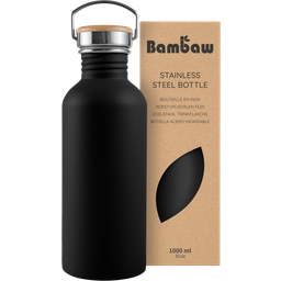 Bambaw Edelstahlflasche 1000 ml - Jet Black