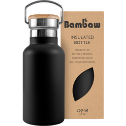 Bambaw Roestvrijstalen Thermosfles, 350 ml - Jet Black