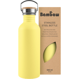 Bambaw Steklenica iz nerjavečega jekla 500 ml - Yellow Beam