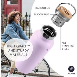 Bambaw Thermos in Acciaio Inossidabile, 750 ml - Lavender Haze