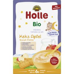 Holle Bio mlečna kaša - piškoti in jabolko - 250 g