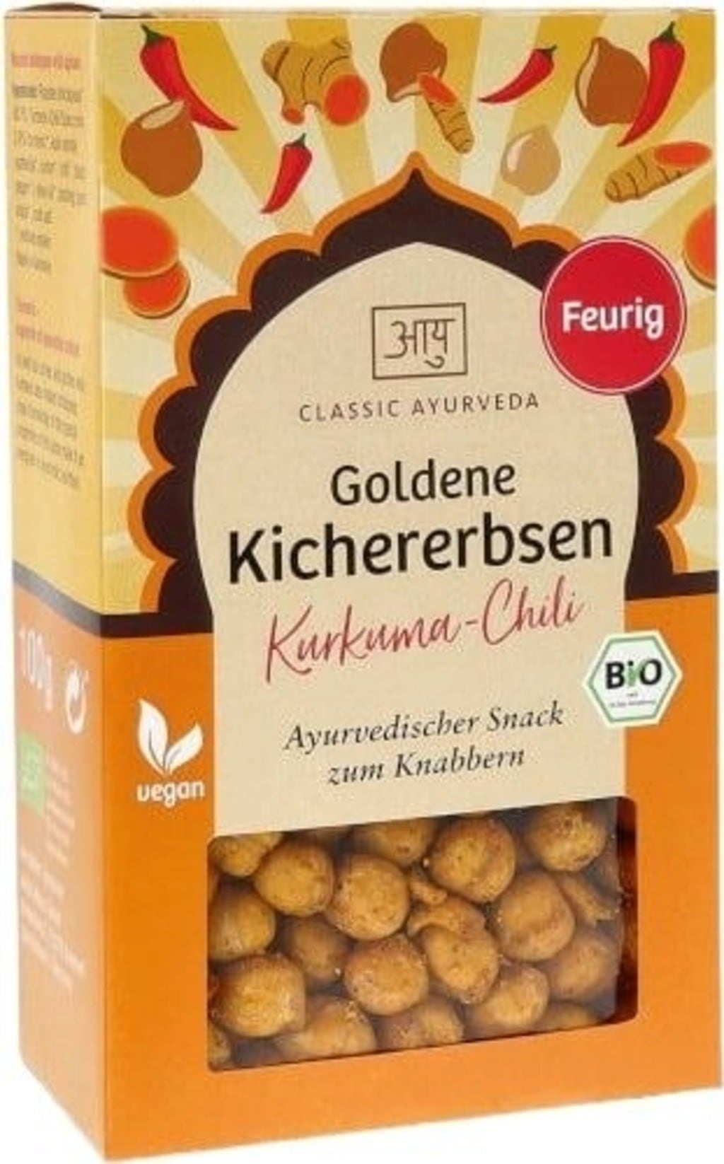 Pois Chiches Dorés Bio - Curcuma et Piment