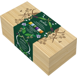 Škatla iz bambusa z bio čaji za dobro počutje  - 1 Set