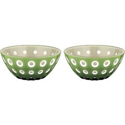 guzzini Set of 2 Bowls Ø12cm LE MURRINE - Sand / White / Moss Green