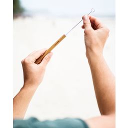 Többször használatos bambusz szívószál koktélokhoz 14 cm - 12 darab