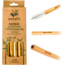 Bambusove koktajl slamice za večkratno uporabo 14 cm - 12 k.