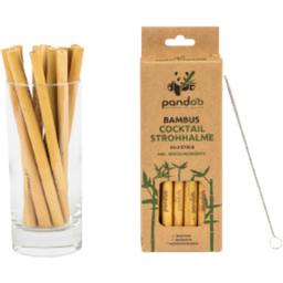 Többször használatos bambusz szívószál koktélokhoz 14 cm - 12 darab