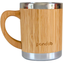 pandoo Hrnek na kávu z bambusu a nerezové oceli - 1 ks
