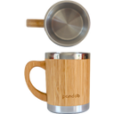pandoo Bambusz és rozsdamentes acél kávés bögre - 1 db
