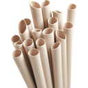 pandoo Cañitas Desechables de Bambú - 21 cm - 50 piezas