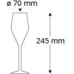 Cristallo Nobless Champagne Glass