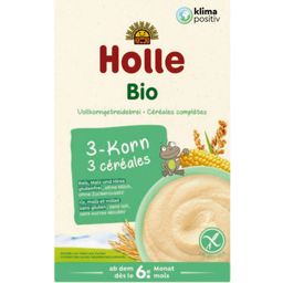 Bouillie Bio Demeter aux Céréales Complètes - 3 Céréales (sans gluten)