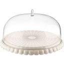guzzini Tiffany Cake Platter with Dome, small - White
