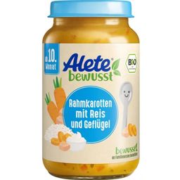 Alete Bio Rahmkarotten mit Reis und Geflügel - 220 g