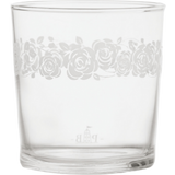 Babila - szklanka z motywem róż, zestaw 6 sztuk
