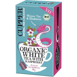 CUPPER Bio čaj White Tea with Raspberry - 20 čajnih vrečk