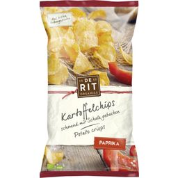 DE RIT Organic Potato Crisps - Paprika - 125 g