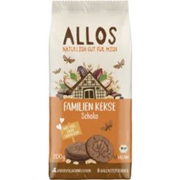Allos Organic Family Biscuits - Chocolate - 200 g