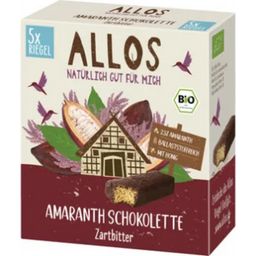 Bio amarantové čokoládové tyčinky s hořkou čokoládou - 140 g