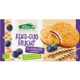 Allos Organic Fruit Biscuit Duo - Blueberry - 175 g