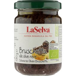 LaSelva Bruschetta Bio - Aceitunas Negras - 130 g