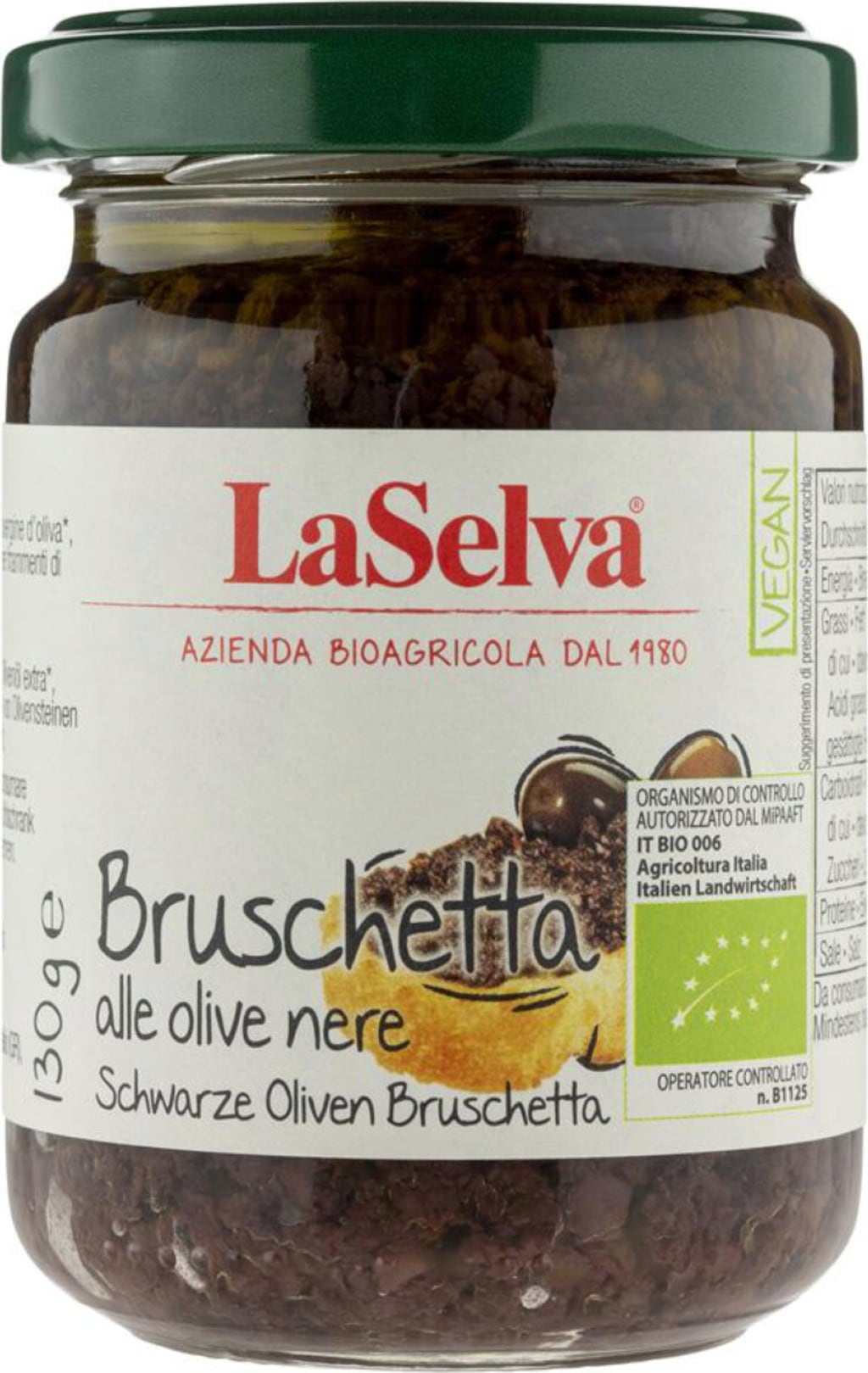 LaSelva Organic Bruschetta - Black Olive