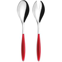 guzzini FEELING Salad Servers - Clear Red