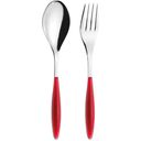 guzzini Couverts de Service - FEELING  - Clear Red