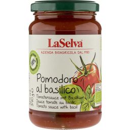 LaSelva Biologische Tomaten met Basilicum - 340 g