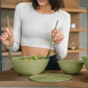 guzzini TIERRA - Contenitore L con Coperchio - Light green