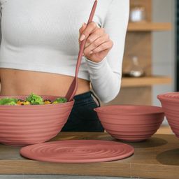 guzzini Bowl with Lid M TIERRA - Dark Terracotta