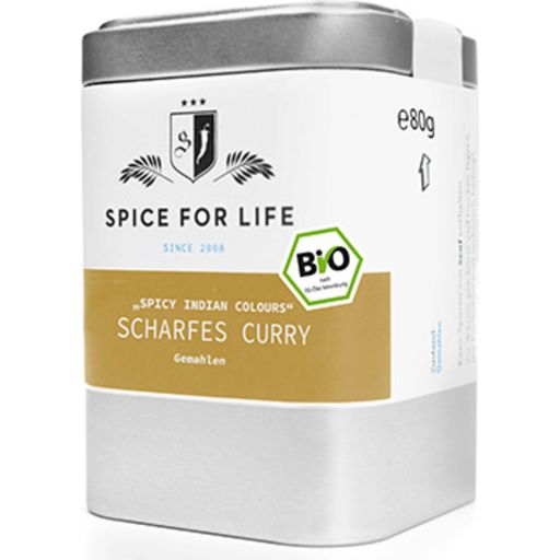 Spice for Life Bio Csípős Curry - Spicy Indian Colours - 80 g