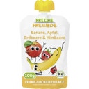 Organic Squeeze Pouch - Banana, Apple, Strawberry & Raspberry Puree - 100 g