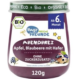 Organic Baby Food Jar - Evening Cereal with Apple, Blueberry & Oats - 120 g