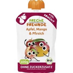 Freche Freunde Bio Quetschie Apfel, Mango & Pfirsich - 100 g