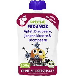 Organic Squeeze Pouch - Apple, Blueberry, Blackcurrant & Blackberry Puree - 100 g