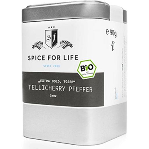 Organic Tellicherry Whole Peppercorns - Extra Bold - 90 g