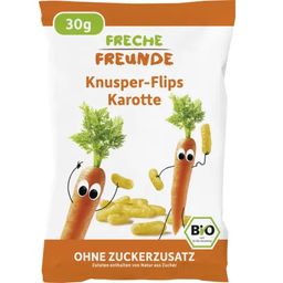 Freche Freunde Organic Crispy Flips - Carrot - 30 g