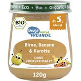 Freche Freunde Bio bébiétel - Körte, banán, sárgarépa