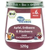 Organic Baby Food Jar - Apple, Strawberry & Blueberry