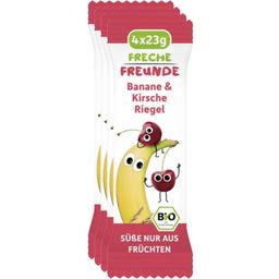 Freche Freunde Bio szelet - Banán, cseresznye 4 x 23 g - 92 g